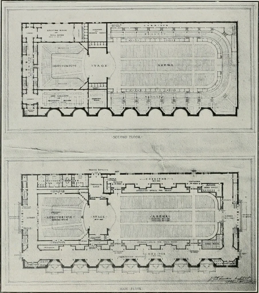 An illustration from The Architect & engineer of California and the Pacific Coast, 1905, leaf 453