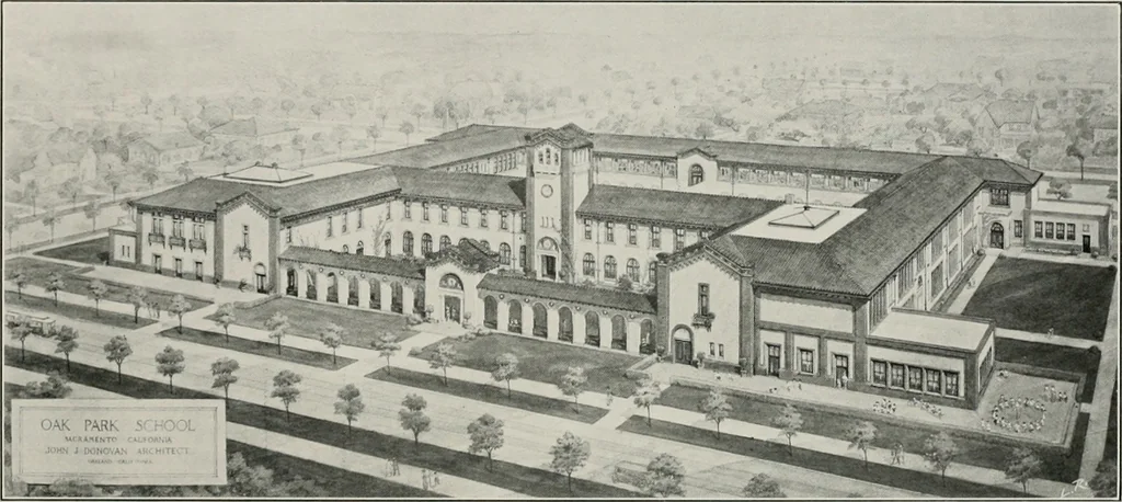 An illustration from The Architect & engineer of California and the Pacific Coast, 1905, leaf 461