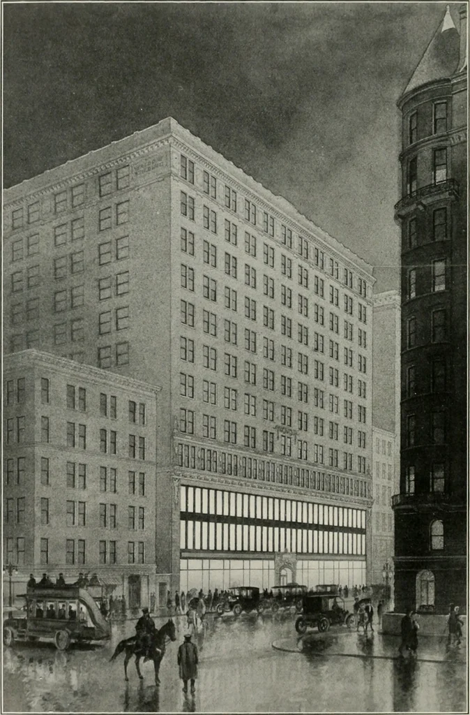 An illustration from The Architect & engineer of California and the Pacific Coast, 1905, leaf 481