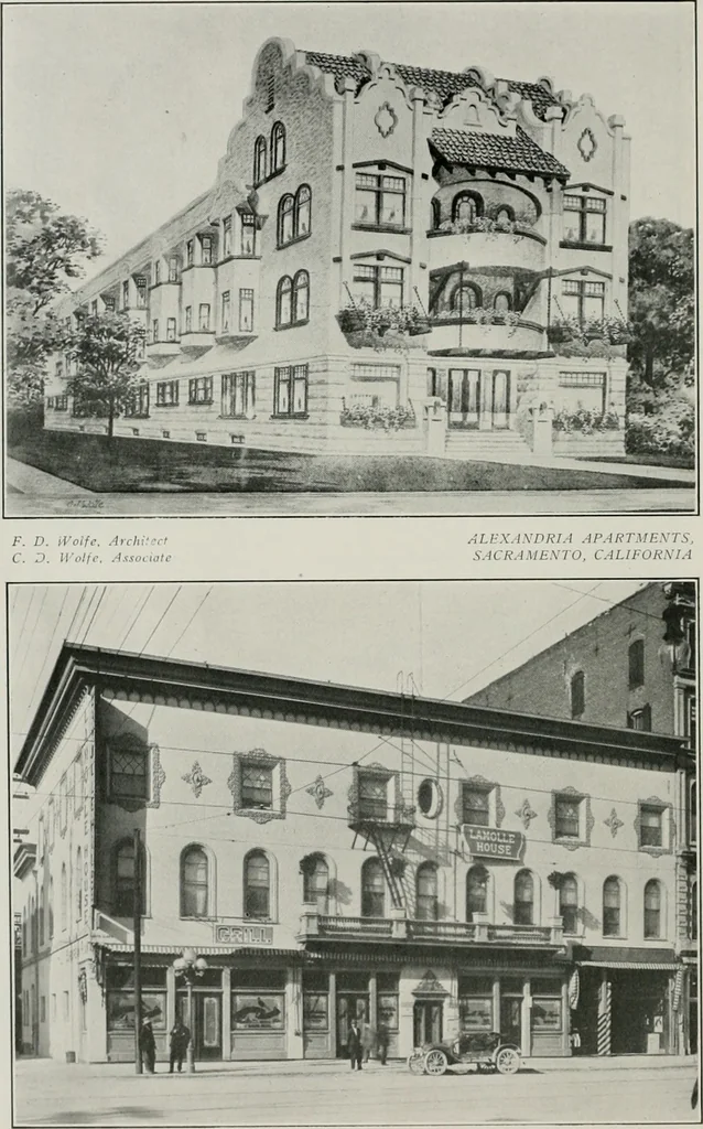 An illustration from The Architect & engineer of California and the Pacific Coast, 1905, leaf 59