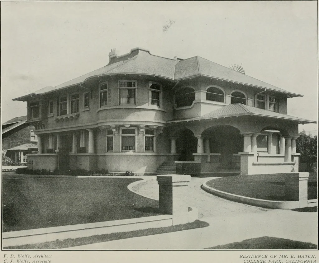An illustration from The Architect & engineer of California and the Pacific Coast, 1905, leaf 61