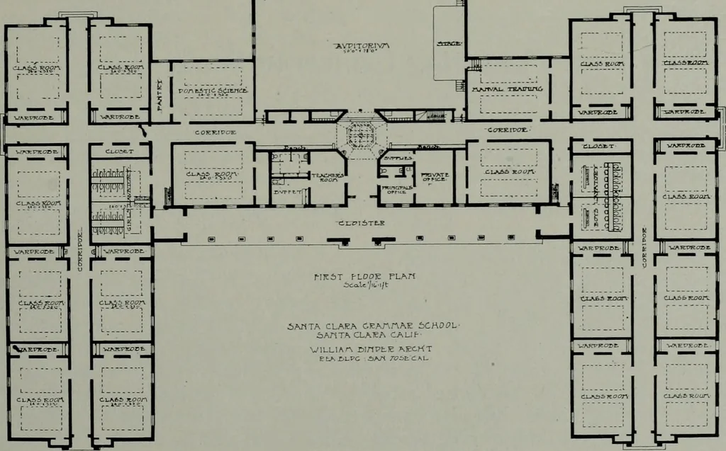 An illustration from The Architect & engineer of California and the Pacific Coast, 1905, leaf 100