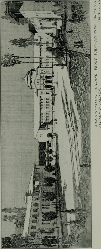 An illustration from The Architect & engineer of California and the Pacific Coast, 1905, leaf 104