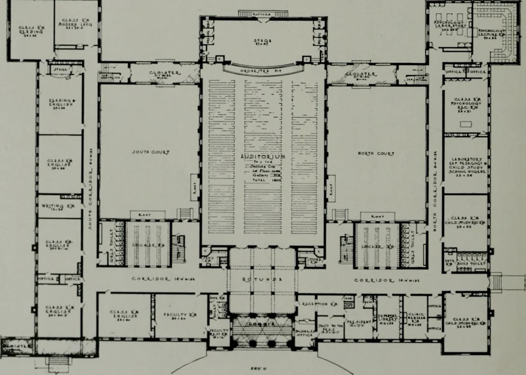 An illustration from The Architect & engineer of California and the Pacific Coast, 1905, leaf 105