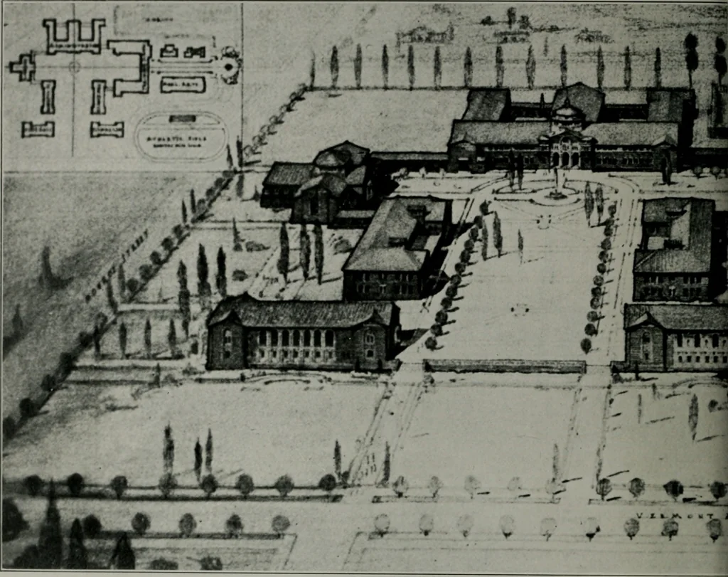 An illustration from The Architect & engineer of California and the Pacific Coast, 1905, leaf 109
