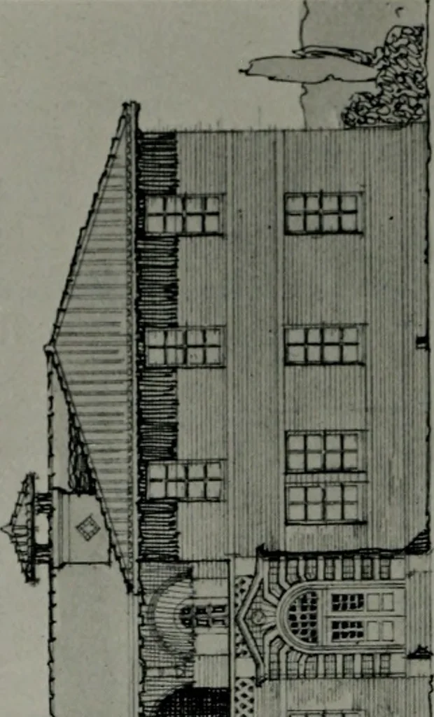 An illustration from The Architect & engineer of California and the Pacific Coast, 1905, leaf 117