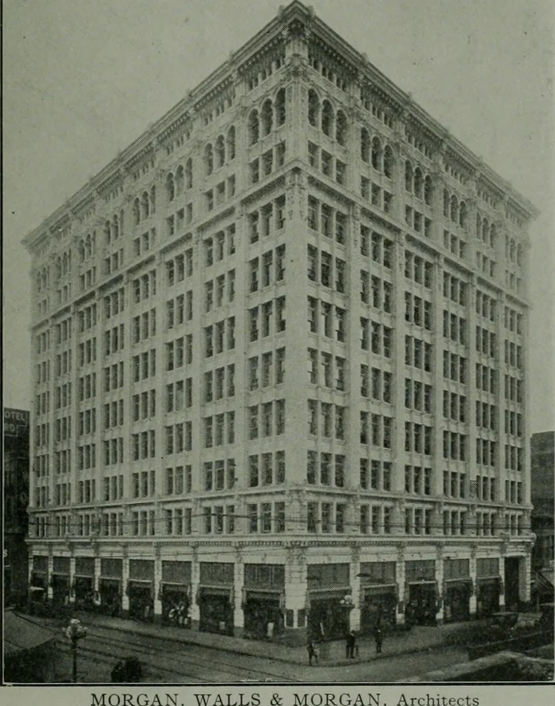 An illustration from The Architect & engineer of California and the Pacific Coast, 1905, leaf 12