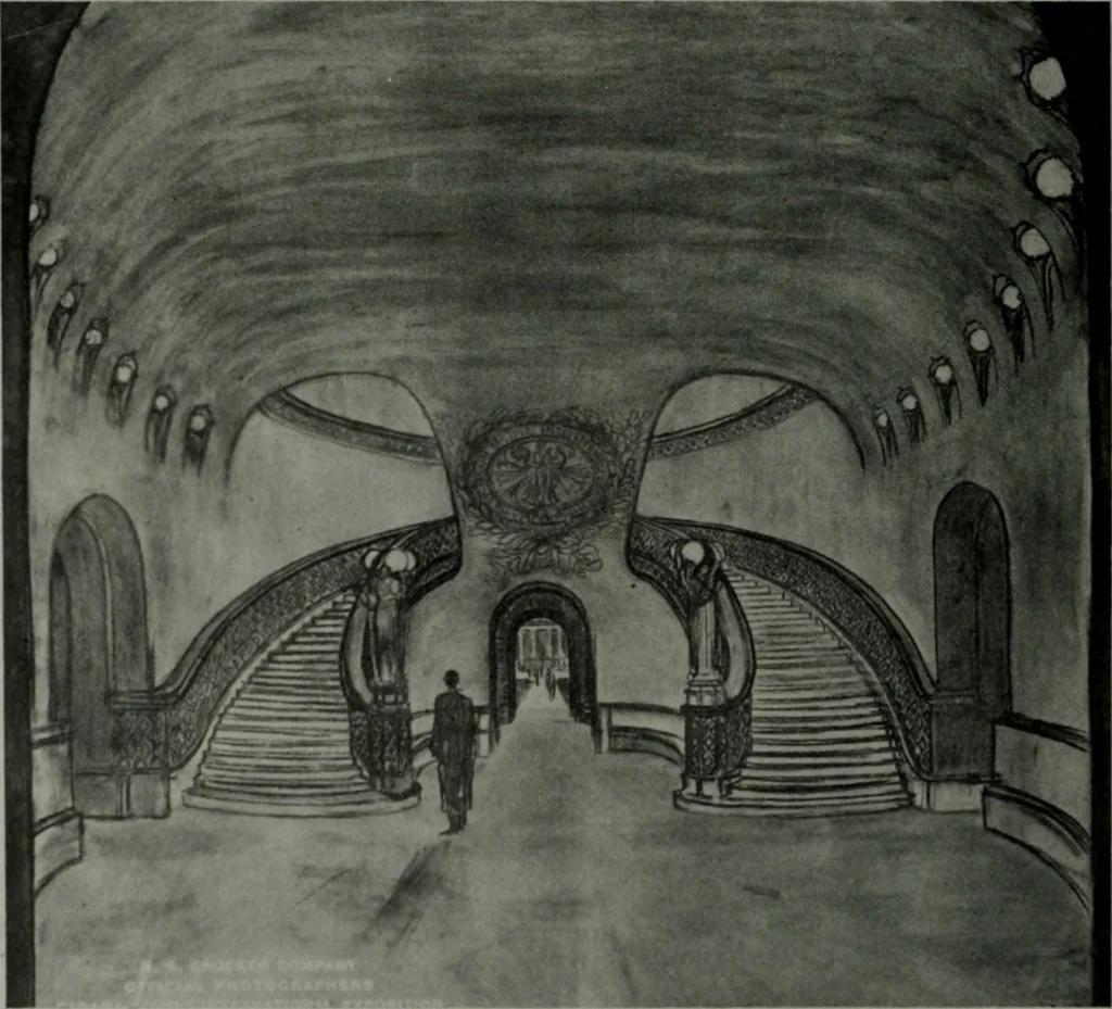 An illustration from The Architect & engineer of California and the Pacific Coast, 1905, leaf 229