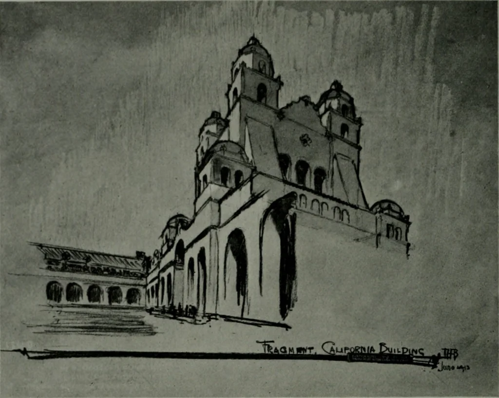 An illustration from The Architect & engineer of California and the Pacific Coast, 1905, leaf 231