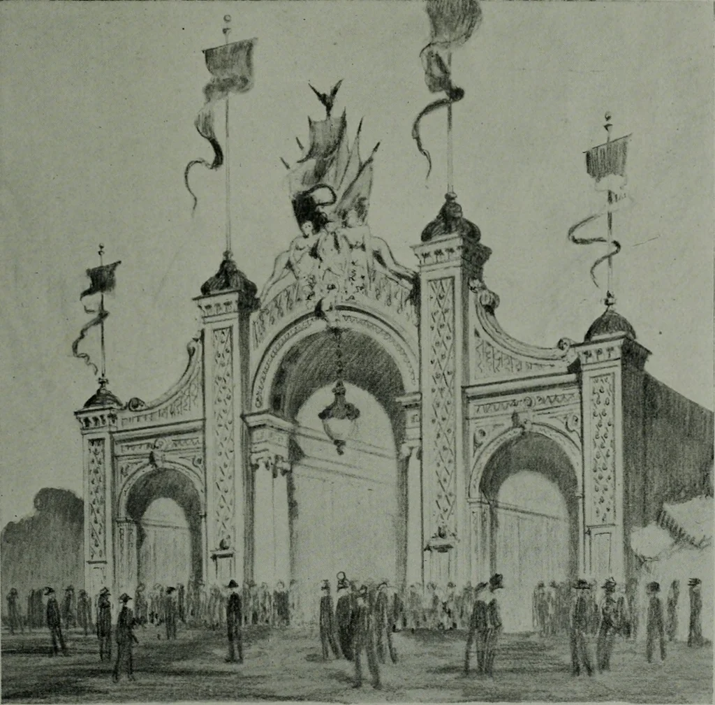 An illustration from The Architect & engineer of California and the Pacific Coast, 1905, leaf 240