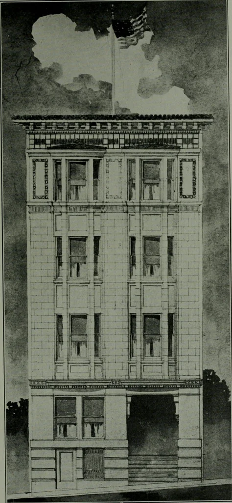 An illustration from The Architect & engineer of California and the Pacific Coast, 1905, leaf 242