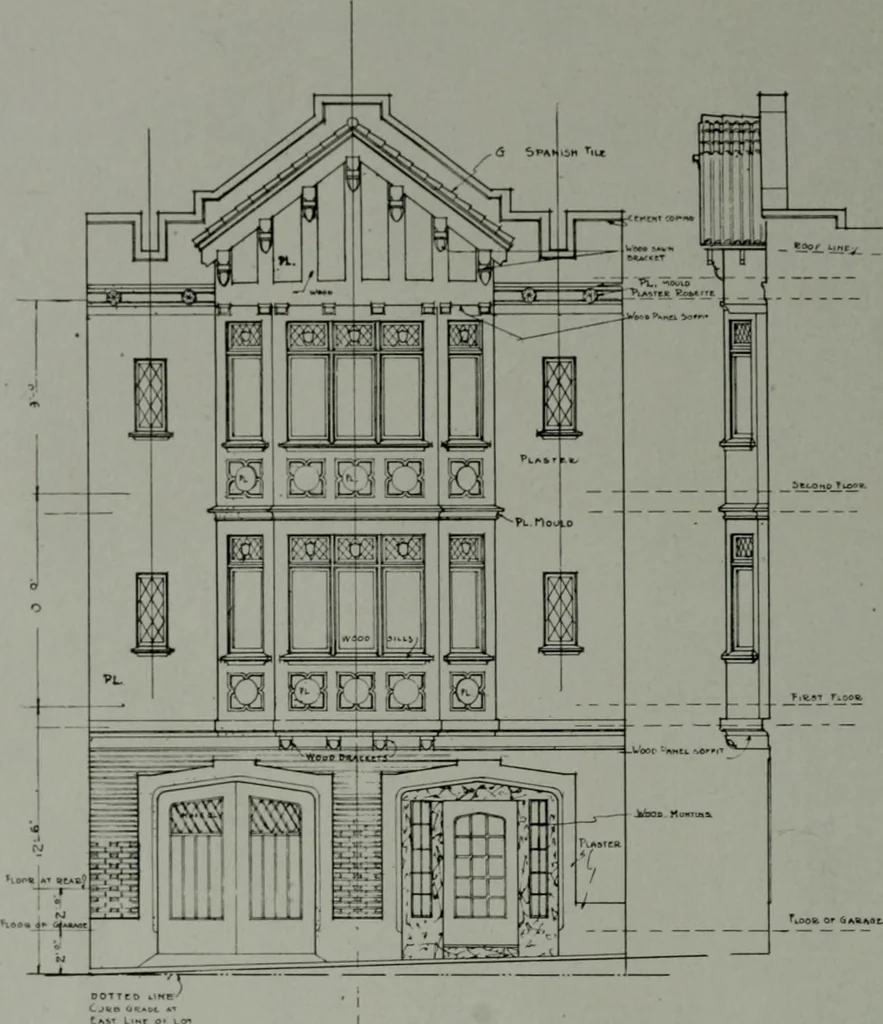An illustration from The Architect & engineer of California and the Pacific Coast, 1905, leaf 245
