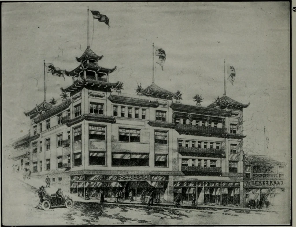 An illustration from The Architect & engineer of California and the Pacific Coast, 1905, leaf 271