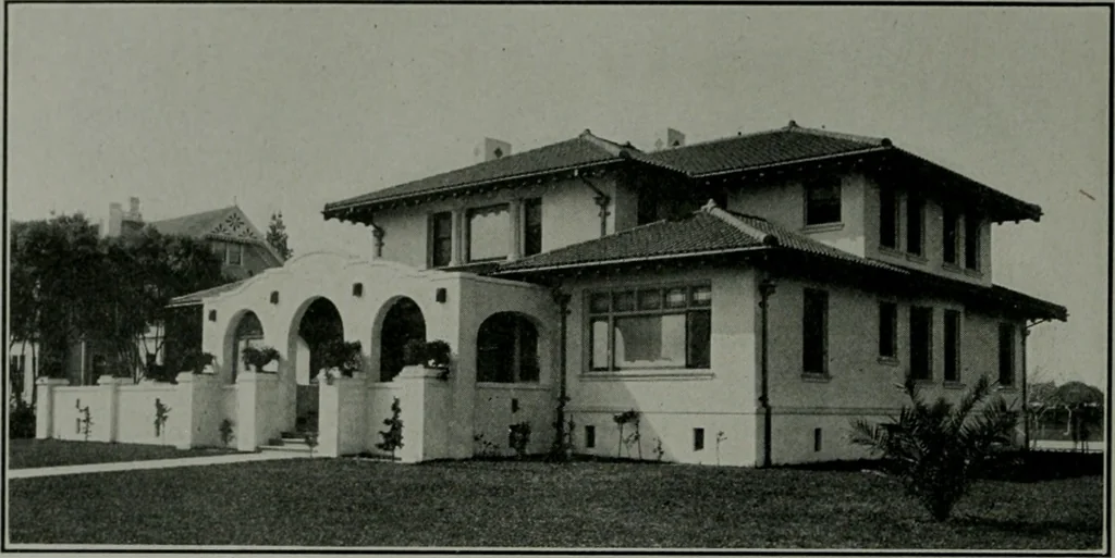 An illustration from The Architect & engineer of California and the Pacific Coast, 1905, leaf 29