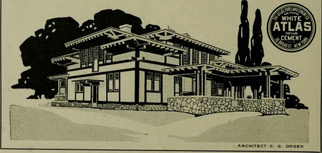 An illustration from The Architect & engineer of California and the Pacific Coast, 1905, leaf 387