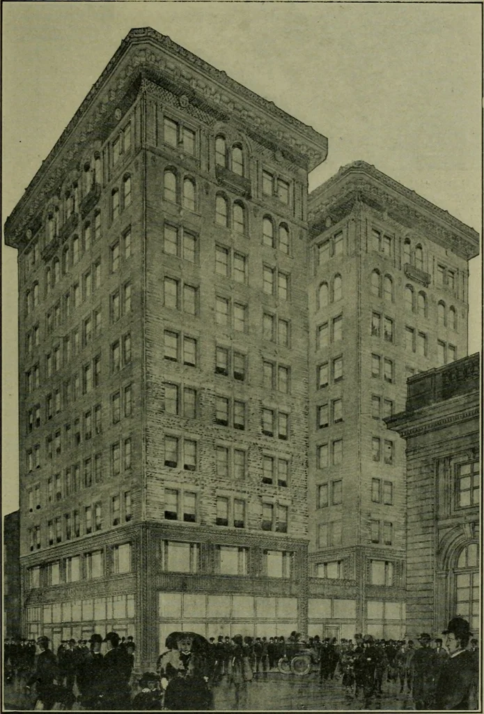 An illustration from The Architect & engineer of California and the Pacific Coast, 1905, leaf 410