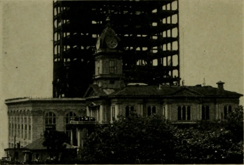 An illustration from The Architect & engineer of California and the Pacific Coast, 1905, leaf 411