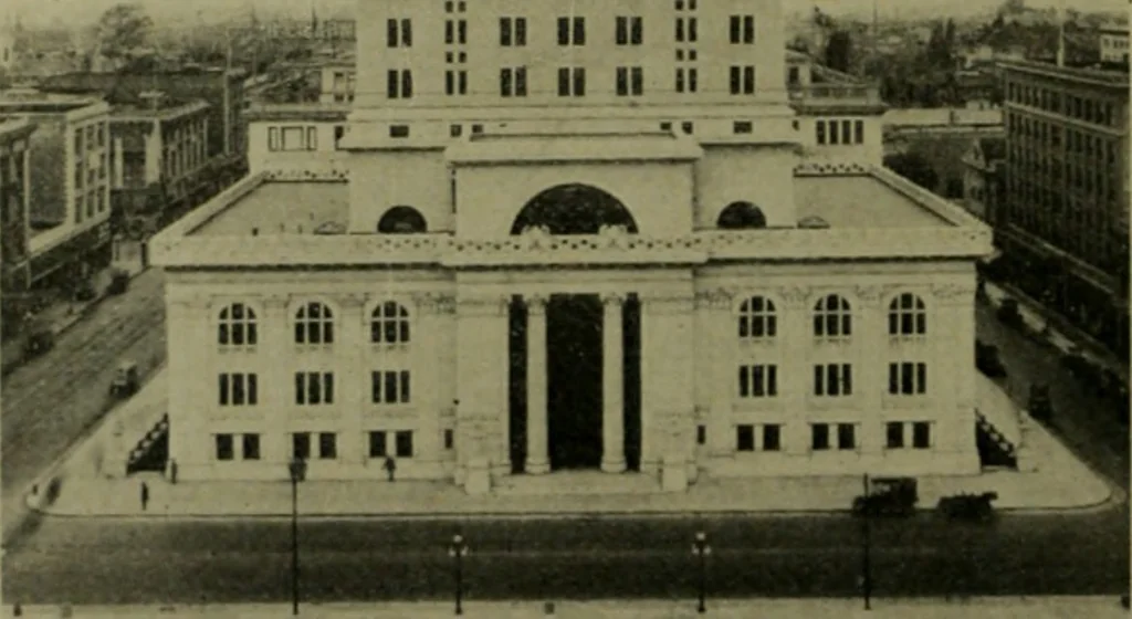 An illustration from The Architect & engineer of California and the Pacific Coast, 1905, leaf 411