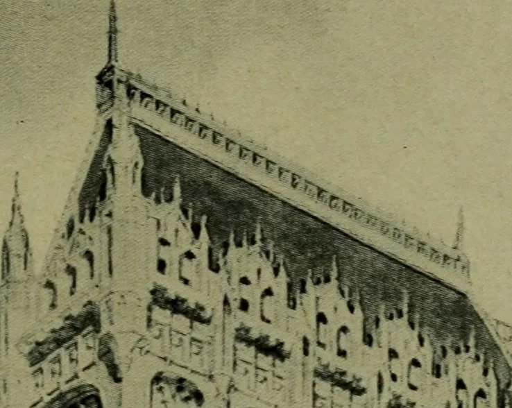An illustration from The Architect & engineer of California and the Pacific Coast, 1905, leaf 412