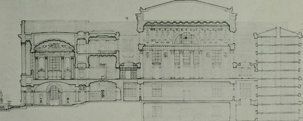 An illustration from The Architect & engineer of California and the Pacific Coast, 1905, leaf 66
