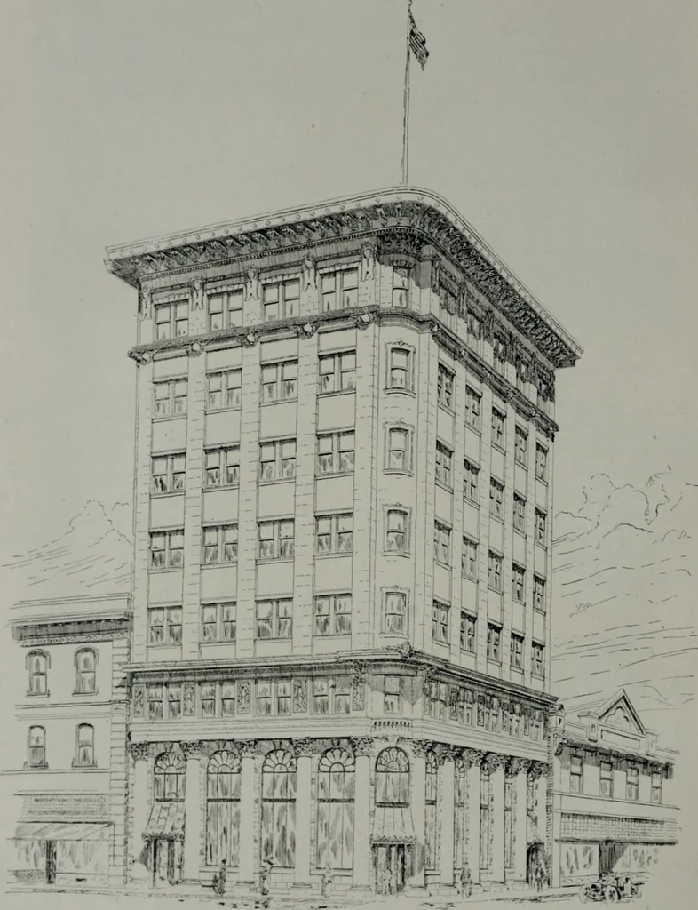 An illustration from The Architect & engineer of California and the Pacific Coast, 1905, leaf 73