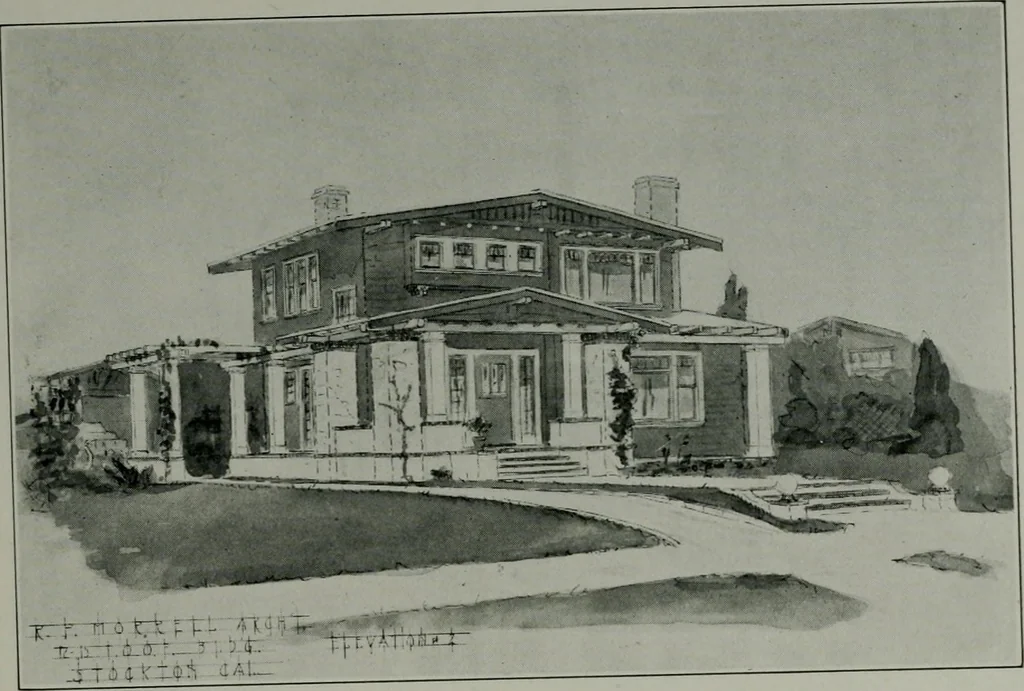 An illustration from The Architect & engineer of California and the Pacific Coast, 1905, leaf 76