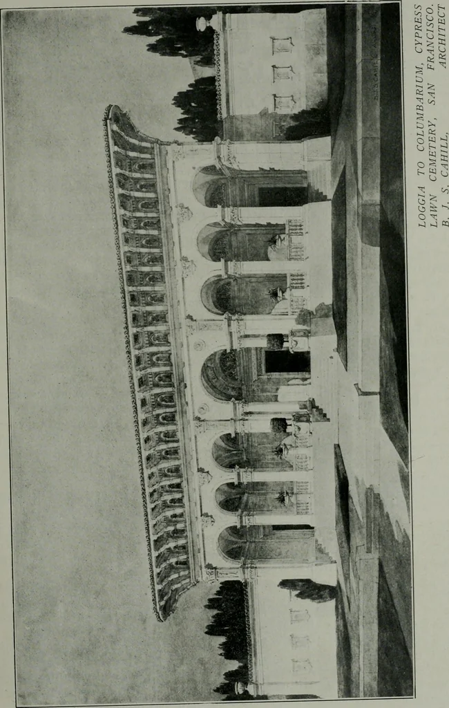 An illustration from The Architect & engineer of California and the Pacific Coast, 1905, leaf 88