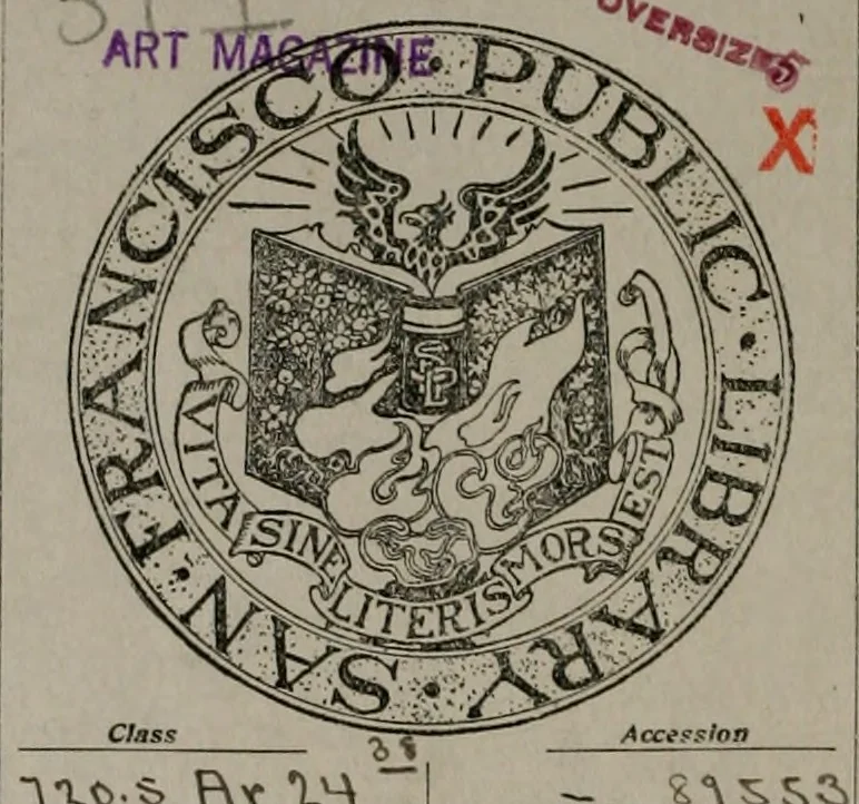 An illustration from The Architect & engineer of California and the Pacific Coast, 1905, leaf 1