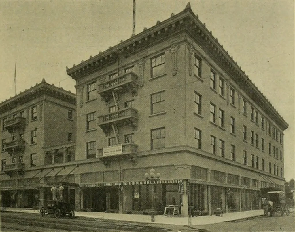 An illustration from The Architect & engineer of California and the Pacific Coast, 1905, leaf 168