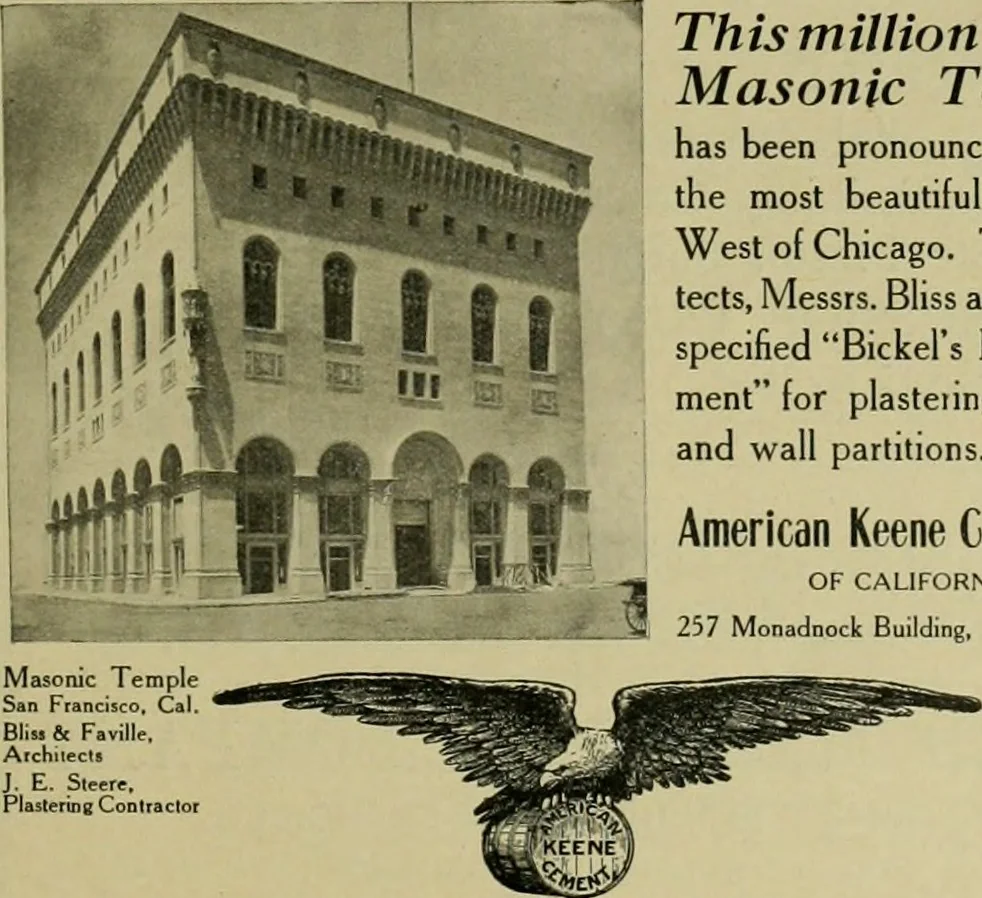 An illustration from The Architect & engineer of California and the Pacific Coast, 1905, leaf 196