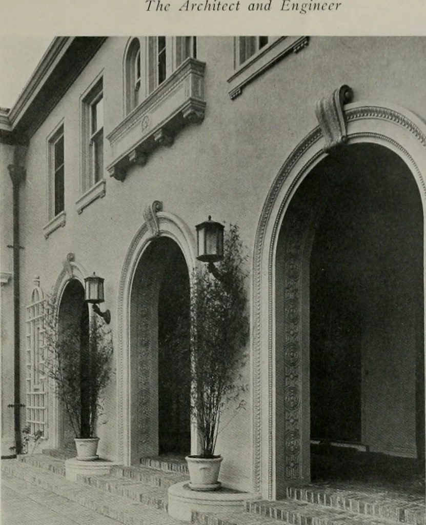 An illustration from The Architect & engineer of California and the Pacific Coast, 1905, leaf 396