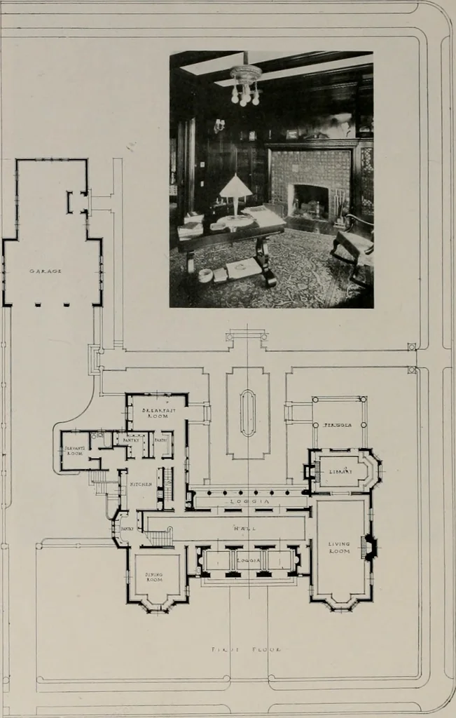 An illustration from The Architect & engineer of California and the Pacific Coast, 1905, leaf 397