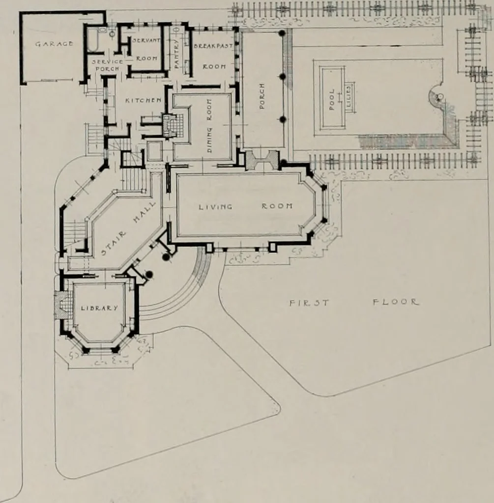 An illustration from The Architect & engineer of California and the Pacific Coast, 1905, leaf 403