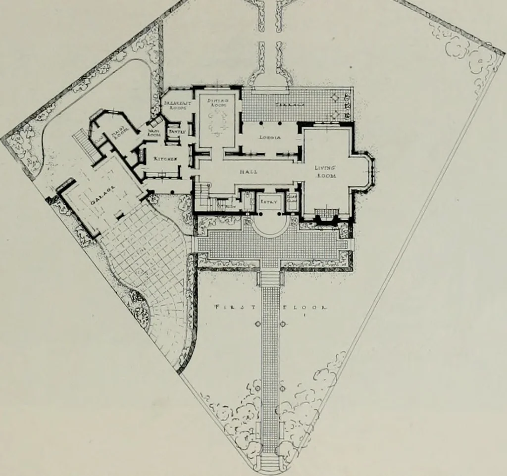 An illustration from The Architect & engineer of California and the Pacific Coast, 1905, leaf 406