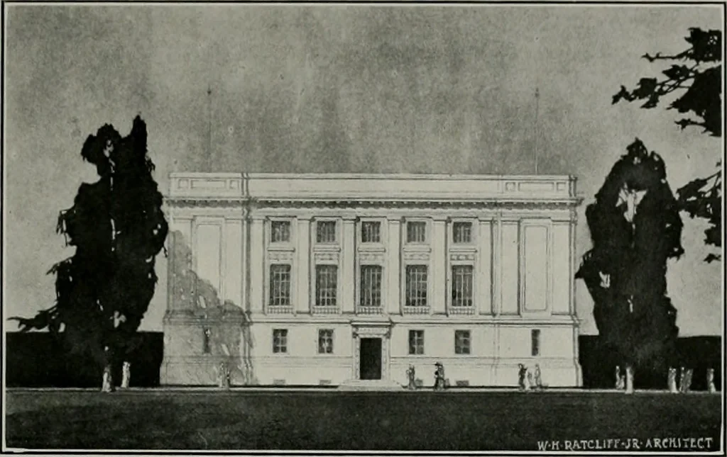 An illustration from The Architect & engineer of California and the Pacific Coast, 1905, leaf 410