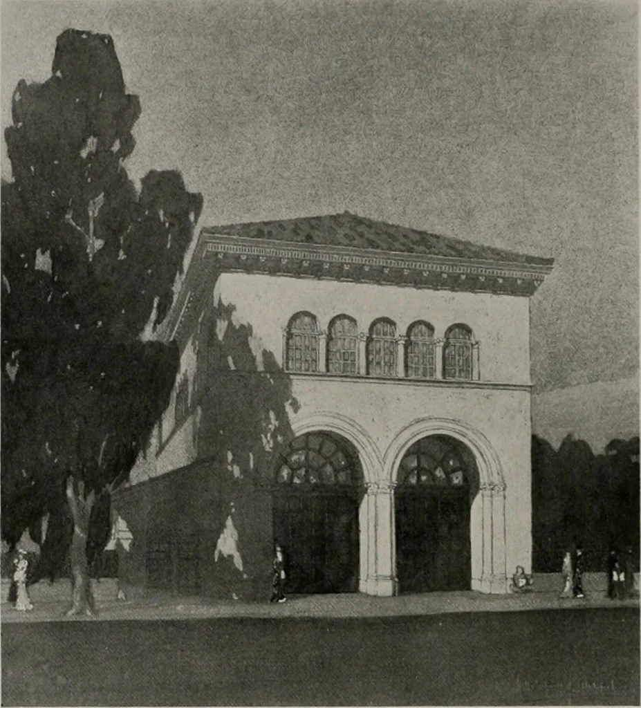 An illustration from The Architect & engineer of California and the Pacific Coast, 1905, leaf 413