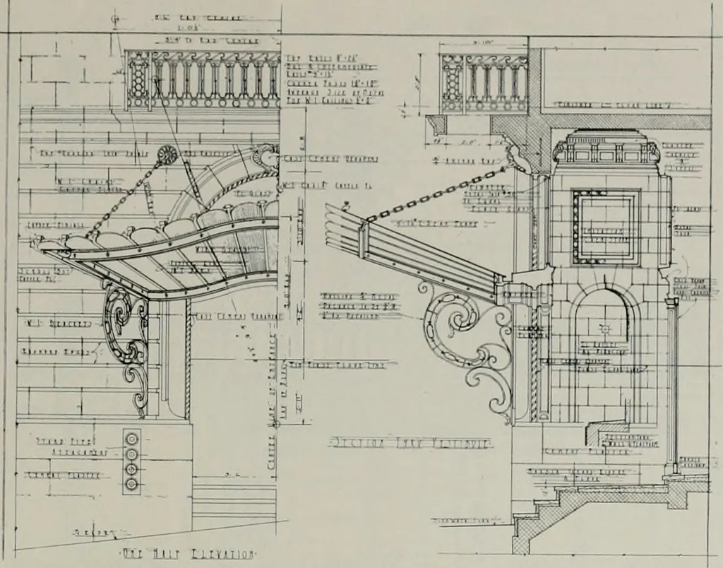An illustration from The Architect & engineer of California and the Pacific Coast, 1905, leaf 430