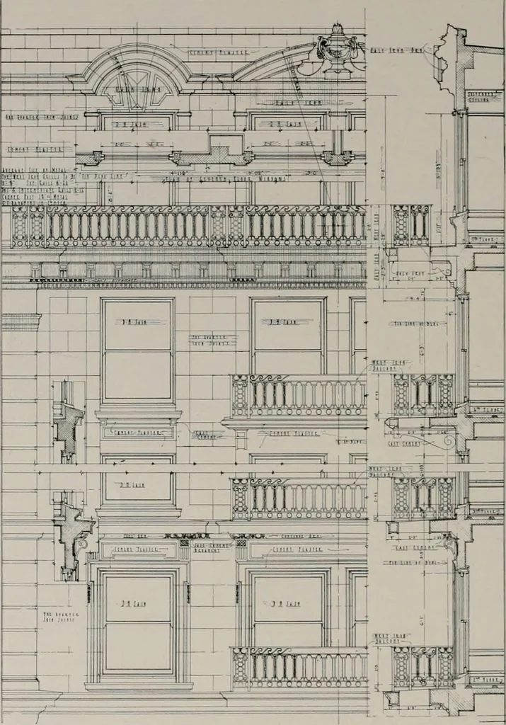An illustration from The Architect & engineer of California and the Pacific Coast, 1905, leaf 431