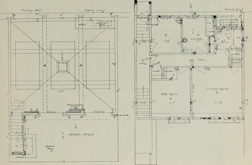 An illustration from The Architect & engineer of California and the Pacific Coast, 1905, leaf 452
