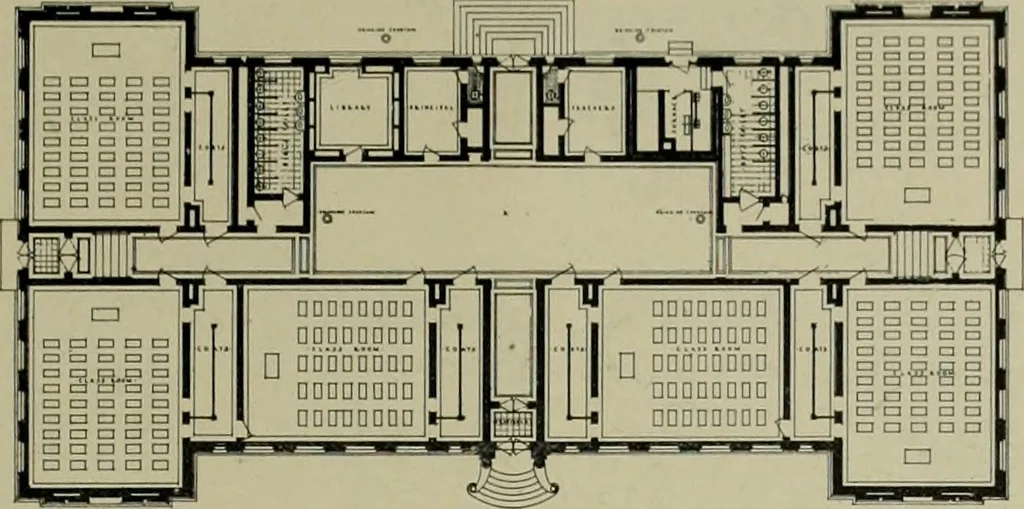 An illustration from The Architect & engineer of California and the Pacific Coast, 1905, leaf 60