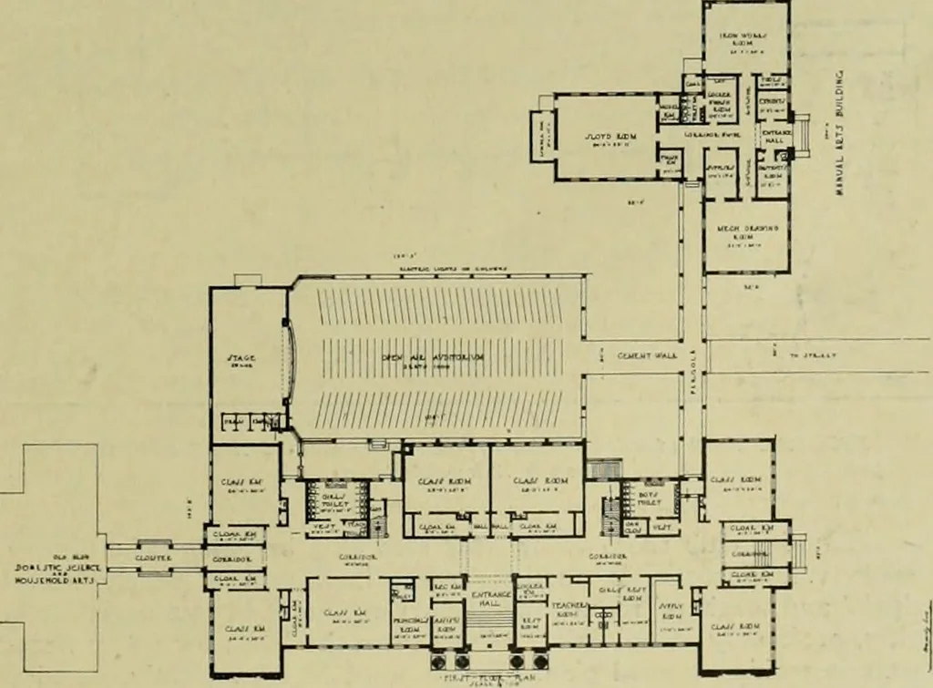 An illustration from The Architect & engineer of California and the Pacific Coast, 1905, leaf 68
