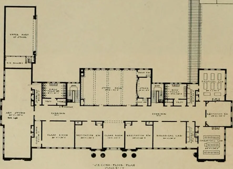 An illustration from The Architect & engineer of California and the Pacific Coast, 1905, leaf 69