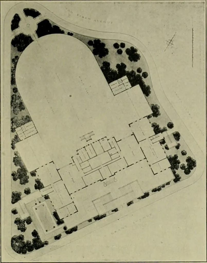 An illustration from The Architect & engineer of California and the Pacific Coast, 1905, leaf 74