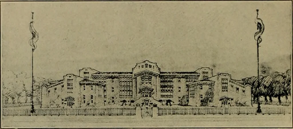 An illustration from The Architect & engineer of California and the Pacific Coast, 1905, leaf 75
