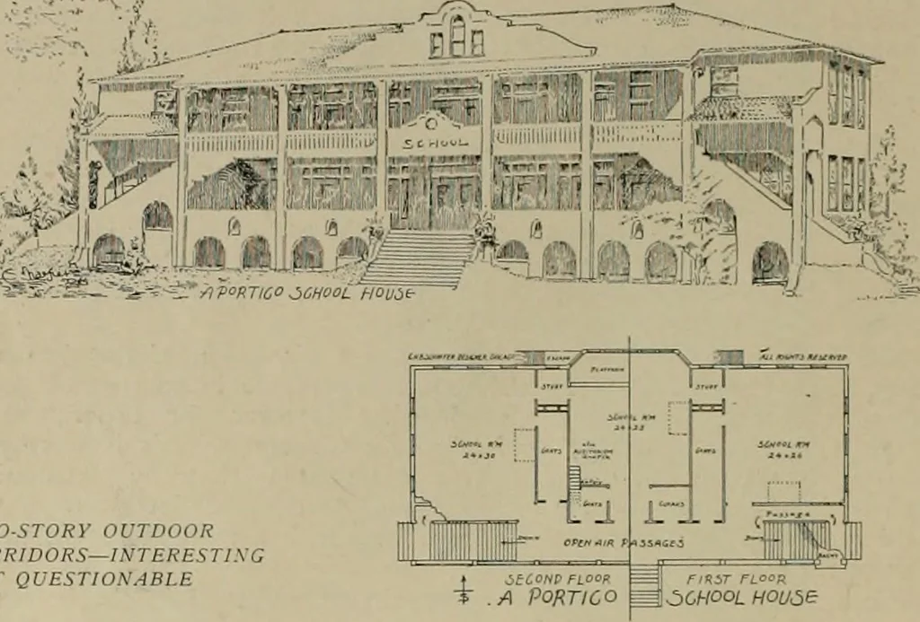 An illustration from The Architect & engineer of California and the Pacific Coast, 1905, leaf 81