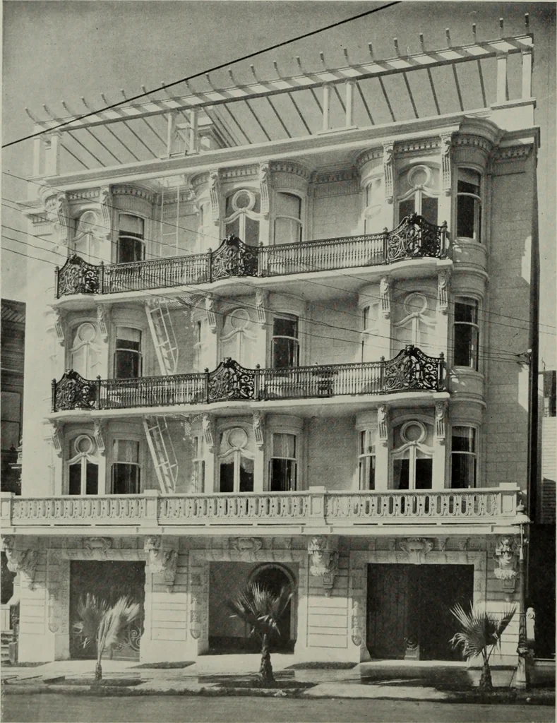 An illustration from The Architect & engineer of California and the Pacific Coast, 1905, leaf 105