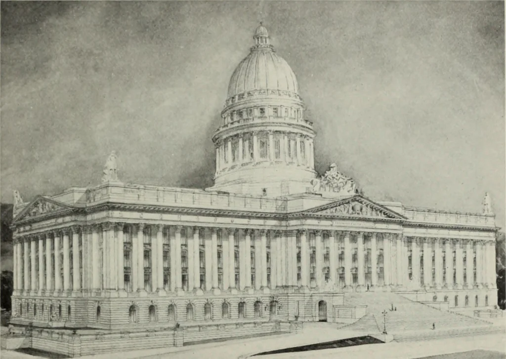 An illustration from The Architect & engineer of California and the Pacific Coast, 1905, leaf 108