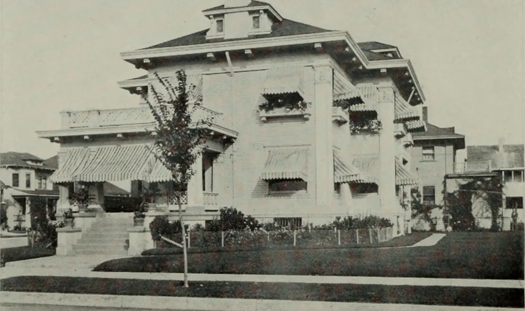 An illustration from The Architect & engineer of California and the Pacific Coast, 1905, leaf 109