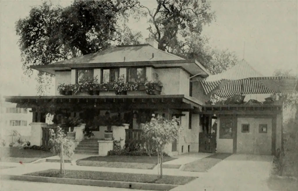 An illustration from The Architect & engineer of California and the Pacific Coast, 1905, leaf 109