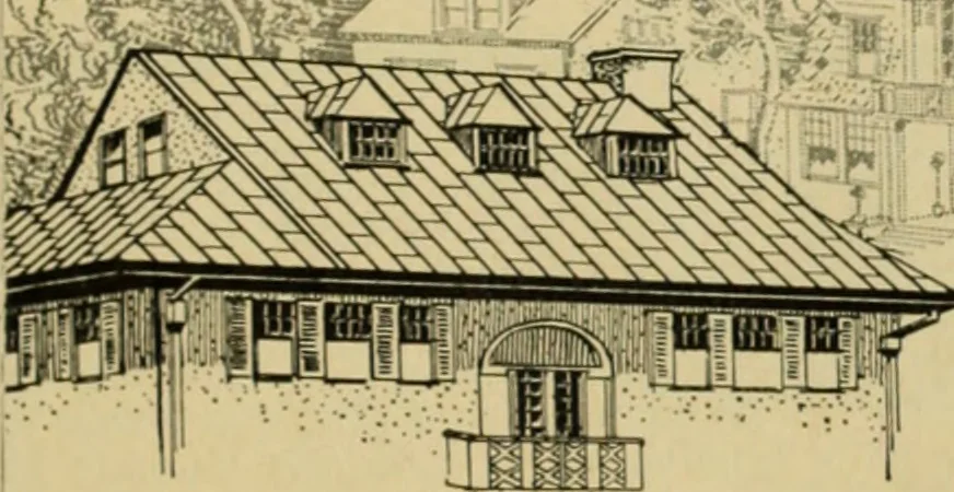 An illustration from The Architect & engineer of California and the Pacific Coast, 1905, leaf 200